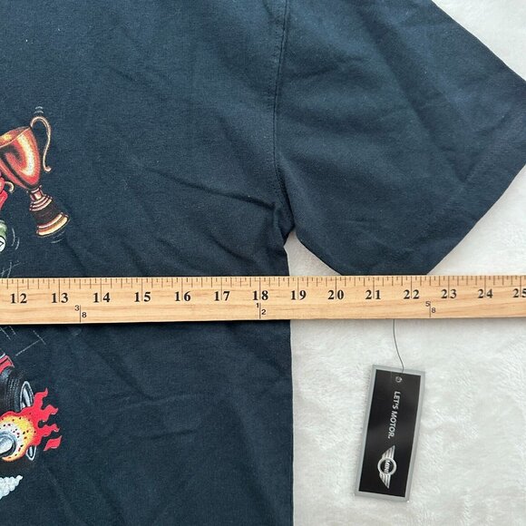 Mini Cooper T Shirt Mens M Black Monte Carlo Mini Racing Graphic Cartoon - Picture 5 of 8
